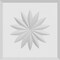 Ekena Millwork Standard Sedgwick Flower Rosette With Beveled Edge, 5"W x 5"H x 1/2"P ROSP050X050X050SDG10 - alternate 4